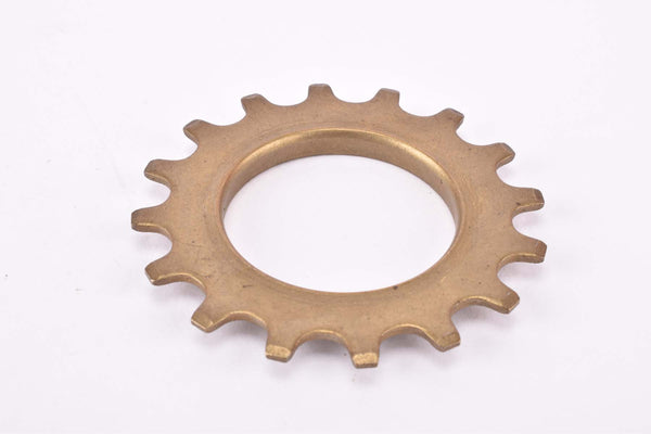 NOS Regina Extra Oro #5 golden steel Freewheel Cog, 5-speed threaded top Sprocket with 16 teeth from the 1960s - 1980s