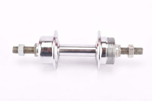 NOS single speed Chrome plated steel rear Hub with english thread (BSA) solid axle and 36 holes from the 1950s - 1970s