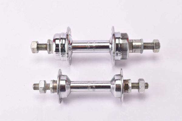 NOS Weco Nabe Chrome plated steel Hub set with english thread (BSA) solid axle and 36 holes from the 1950s - 1970s