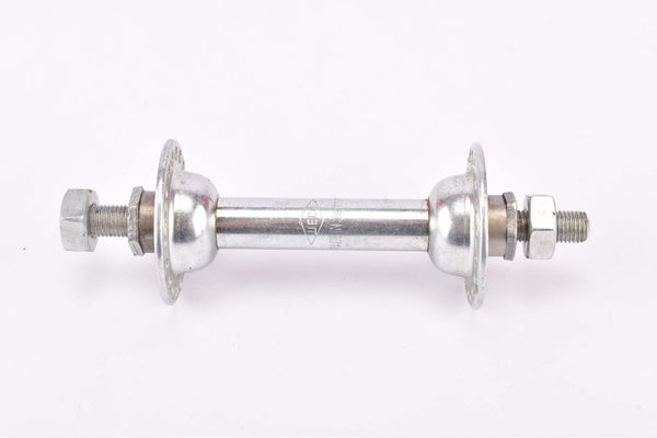 NOS Weco zinc plated steel small flange Front Hub with solid axle and 36 holes from the 1950s - 1970s