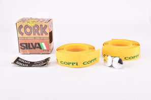 NOS Yellow Coppi labled Silva Cork handlebar tape from the 1990s / 2000s