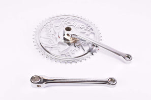 Rechromed Helyett single Chainring cottered steel crank set in 170 mm with 46 teeth and french pedal thread