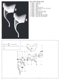 NEW Campagnolo C-Record / Record / Chorus / Athena / Veloce / Avanti / Stratos white aero brake lever rubber Hood #BL-RE001 (#BL-RE500) from the 1990s / 2000s