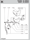 NEW Campagnolo C-Record / Record / Chorus / Athena / Veloce / Avanti / Stratos white aero brake lever rubber Hood #BL-RE001 (#BL-RE500) from the 1990s / 2000s