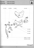 NEW Campagnolo C-Record / Record / Chorus / Athena / Veloce / Avanti / Stratos white aero brake lever rubber Hood #BL-RE001 (#BL-RE500) from the 1990s / 2000s