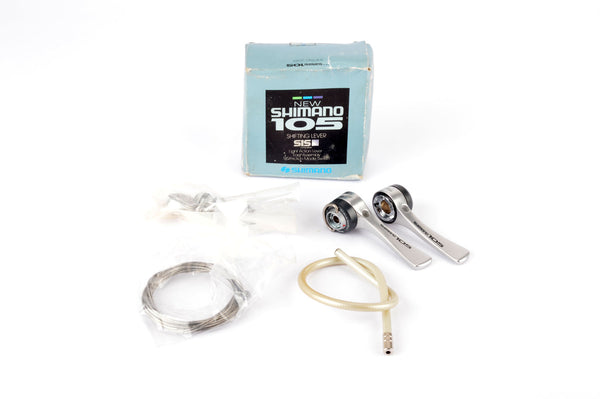 NEW Shimano 105 #SL-1050 6 speed braze-on shifters from 1989 NOS/NIB