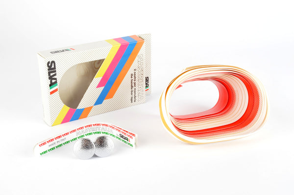 NOS/NIB Silva Nastritalia red-white fading handlebar tape from the 1980s