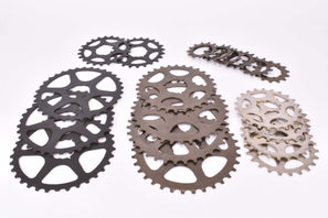 Bunch of NOS Shimano 5-speed, 6-speed and 7-speed Uniglide (UG) Cogs / Cassette Sprockets with various teeth and finish from the 1970s / 1980s