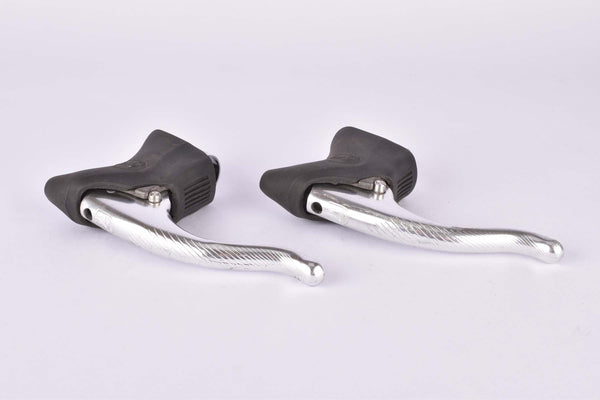 Campagnolo C-Record 4th generation #BL-02RE GC aero brake lever set with black hoods from the early 1990s