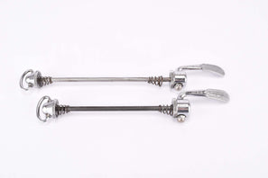 Campagnolo post CPSC quick release set Record and Super Record, #1001/3 and #1006/8x6 front and rear Skewer from the 1970s - 1980s