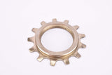 NOS Shimano Dura-Ace EX #7200 5-speed and 6-speed golden Cog threaded on inside (#BC32), Uniglide (UG) Cassette Top Sprocket with 13 teeth from the 1980s