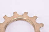 NOS Shimano Dura-Ace EX #7200 5-speed and 6-speed golden Cog threaded on inside (#BC32), Uniglide (UG) Cassette Top Sprocket with 12 teeth from the 1980s