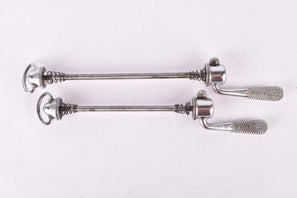 Campagnolo post CPSC quick release set Record and Super Record, #1001/3 and #1006/8 front and rear Skewer from the 1970s - 80s