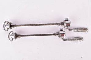 Campagnolo pre cpsc quick release set Record and Super Record, #1001/3 and #1006/8 front and rear Skewer from the 1950s - 1970s