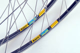 Wheelset with Mavic Open 4 CD clincher rims and Shimano 600 Ultegra Tricolor #6400 #6402 hubs from the 1990s