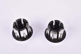 Silver Cinelli winged logo handlebar end plugs