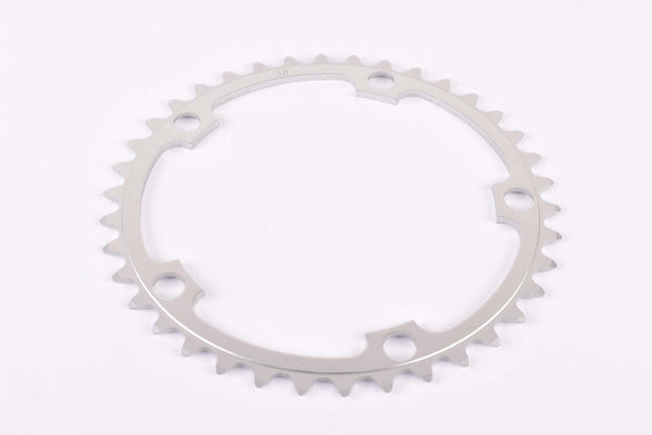 NOS Aluminium chainring with 38 teeth and 130 BCD from the 1980s