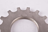 NOS Shimano Dura-Ace #CS-7400 Uniglide (UG) Cassette Top Sprocket for 7-speed, threaded on inside with 15 teeth from the 1980s