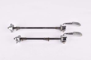 Campagnolo post CPSC quick release set Record and Super Record, #1001/3 and #1006/8x6 front and rear Skewer from the 1970s - 1980s