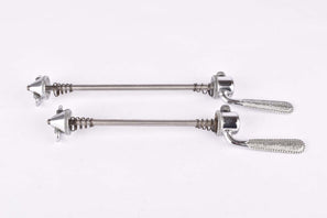 Campagnolo pre cpsc quick release set Record and Super Record, #1001/3 and #1006/8 front and rear Skewer from the 1950s - 1970s