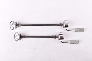 Campagnolo post CPSC quick release set Record and Super Record, #1001/3 and #1006/8 front and rear Skewer from the 1970s - 80s