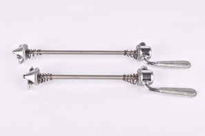 Campagnolo pre cpsc quick release set Record and Super Record, #1001/3 and #1006/8 front and rear Skewer from the 1950s - 1970s