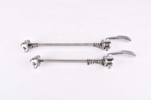 Campagnolo post CPSC quick release set Record and Super Record, #1001/3 and #1006/8x6 front and rear Skewer from the 1970s - 1980s