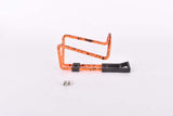 NOS neon orange black speckled water bottle cage