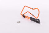 NOS neon orange black speckled water bottle cage