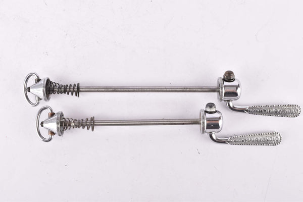 Campagnolo pre cpsc quick release set Record and Super Record, #1001/3 and #1006/8 front and rear Skewer from the 1950s - 1970s