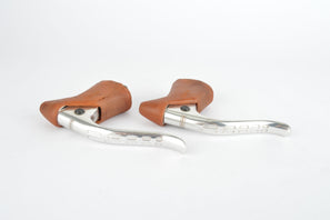 Shimano 105 Golden Arrow #BL-H105 non-aero brake lever set with brown hoods