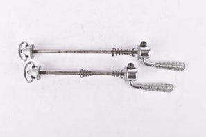 Campagnolo pre cpsc quick release set Record and Super Record, #1001/3 and #1006/8 front and rear Skewer from the 1950s - 1970s