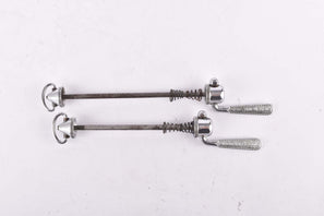 Campagnolo pre cpsc quick release set Record and Super Record, #1001/3 and #1006/8 front and rear Skewer from the 1950s - 1970s