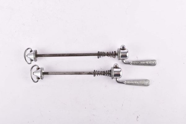 Campagnolo pre cpsc quick release set Record and Super Record, #1001/3 and #1006/8 front and rear Skewer from the 1950s - 1970s