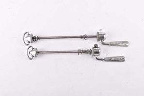 Campagnolo pre cpsc quick release set Record and Super Record, #1001/3 and #1006/8 front and rear Skewer from the 1950s - 1970s