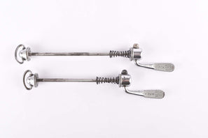 Campagnolo post CPSC quick release set Record and Super Record, #1001/3 and #1006/8 front and rear Skewer from the 1970s - 80s