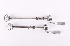 Campagnolo post CPSC quick release set Record and Super Record, #1001/3 and #1006/8 front and rear Skewer from the 1970s - 80s