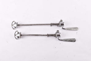 Campagnolo pre cpsc quick release set Record and Super Record, #1001/3 and #1006/8 front and rear Skewer from the 1950s - 1970s