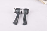 NOS Shimano 105 #SL-1051 braze-on 7-speed SIS gear lever shifter set from the late 1980s