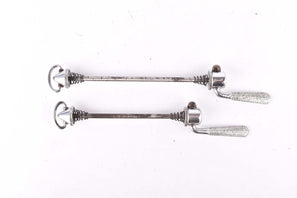 Campagnolo pre cpsc quick release set Record and Super Record, #1001/3 and #1006/8 front and rear Skewer from the 1950s - 1970s