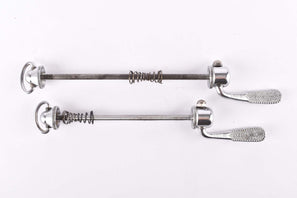 Campagnolo post CPSC quick release set Record and Super Record, #1001/3 and #1006/8 front and rear Skewer from the 1970s - 80s