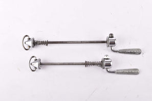 Campagnolo pre cpsc quick release set Record and Super Record, #1001/3 and #1006/8 front and rear Skewer from the 1950s - 1970s