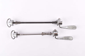 Campagnolo post CPSC quick release set Record and Super Record, #1001/3 and #1006/8 front and rear Skewer from the 1970s - 80s