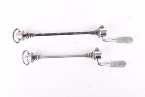 Campagnolo post CPSC quick release set Record and Super Record, #1001/3 and #1006/8 front and rear Skewer from the 1970s - 80s