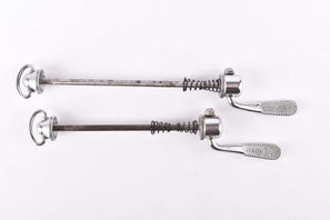 Campagnolo post CPSC quick release set Record and Super Record, #1001/3 and #1006/8 front and rear Skewer from the 1970s - 80s