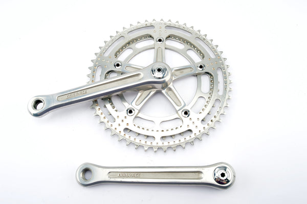 Shimano Dura-Ace first gen. drilled chainrings crankset with 43/52 teeth and 170 length from 1977