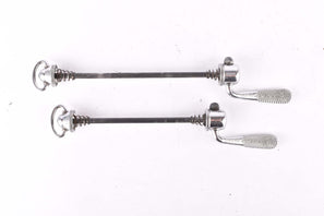 Campagnolo post CPSC quick release set Record and Super Record, #1001/3 and #1006/8 front and rear Skewer from the 1970s - 80s