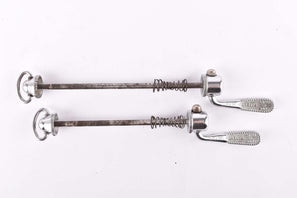 Campagnolo post CPSC quick release set Record and Super Record, #1001/3 and #1006/8 front and rear Skewer from the 1970s - 80s