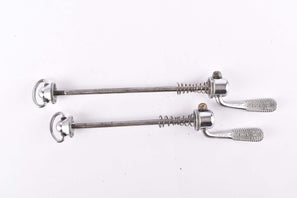 Campagnolo post CPSC quick release set Record and Super Record, #1001/3 and #1006/8 front and rear Skewer from the 1970s - 80s