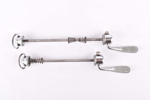 Campagnolo post CPSC quick release set Record and Super Record, #1001/3 and #1006/8 front and rear Skewer from the 1970s - 80s